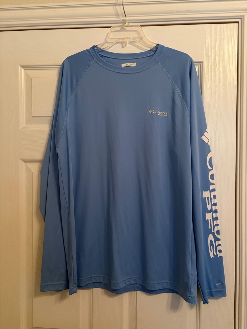 Columbia Men's Long Sleeve Cooling Performance Shirt - Sky Blue